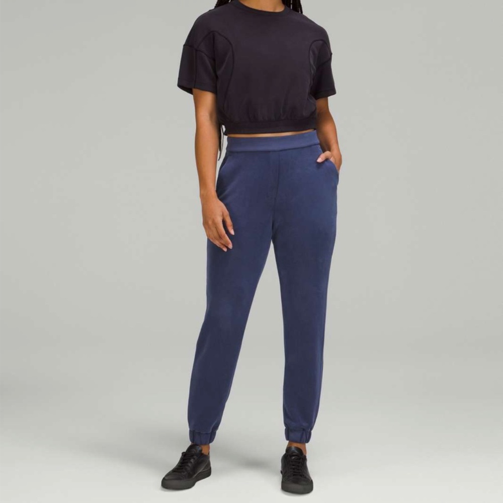 lululemon Softstreme Relaxed High-Rise Pant Jogger Night Sea Sz 2